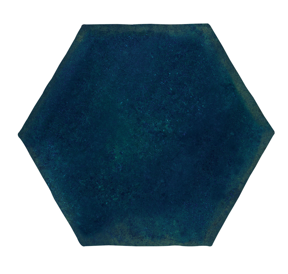 Antic Hexagon 15x17 / 6" Navy Glossy Duvar Karosu