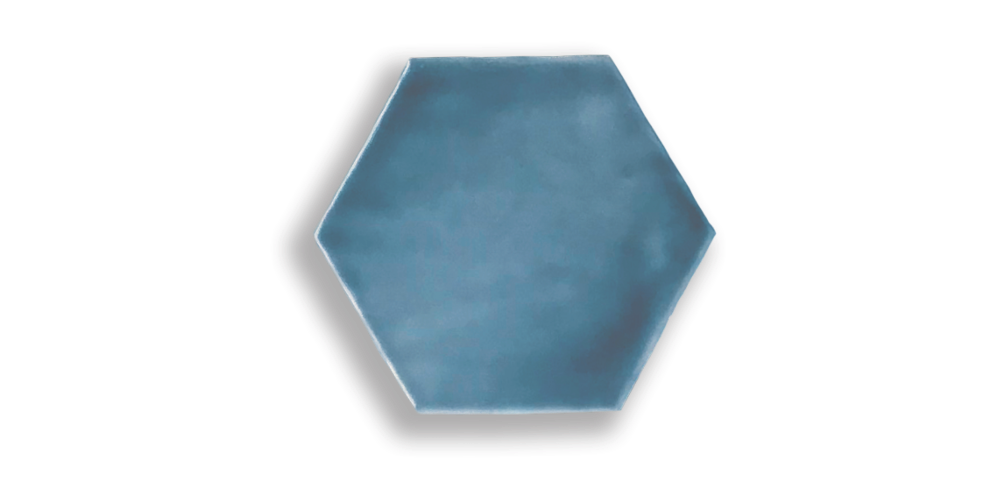 Artisan Hexagon 15x17 / 6" Ocean Glossy Duvar Karosu