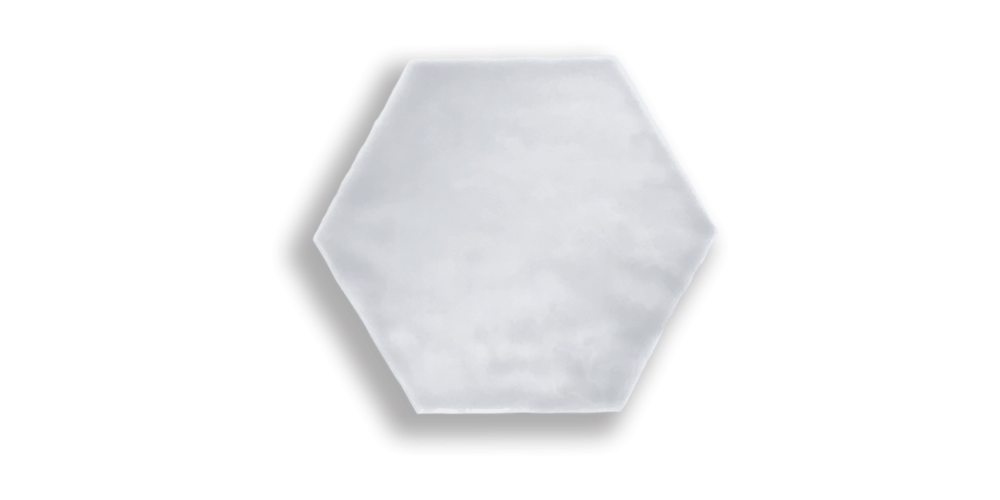 Artisan Hexagon 15x17 / 6" Snow Glossy Duvar Karosu