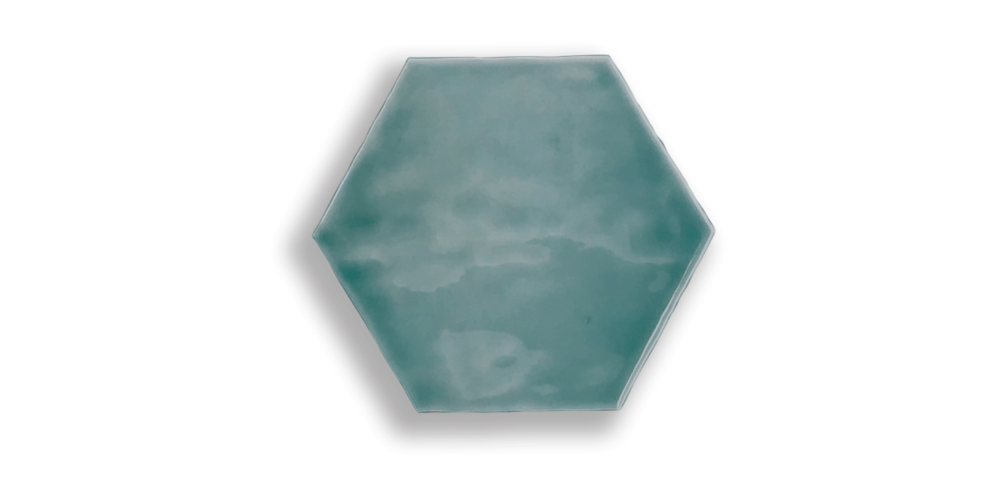 Artisan Hexagon 15x17 / 6" Verde Glossy Duvar Karosu