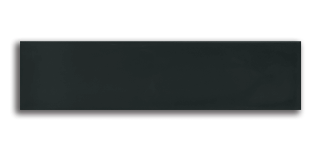 Bumpy 7,5x30 / 3"x12" Black Glossy wall tile