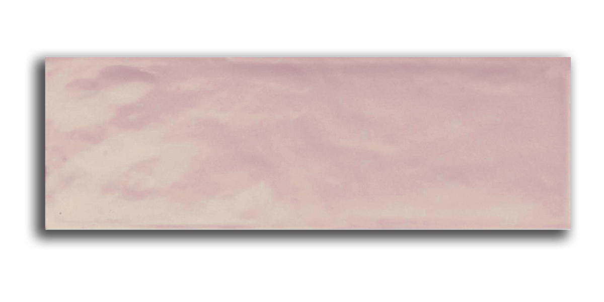 Bumpy 10x30 / 4”x12” Rose Glossy wall tile