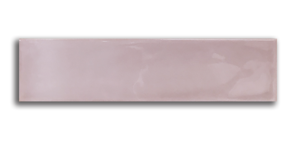 Bumpy 7,5x30 / 3"x12" Rose Glossy wall tile