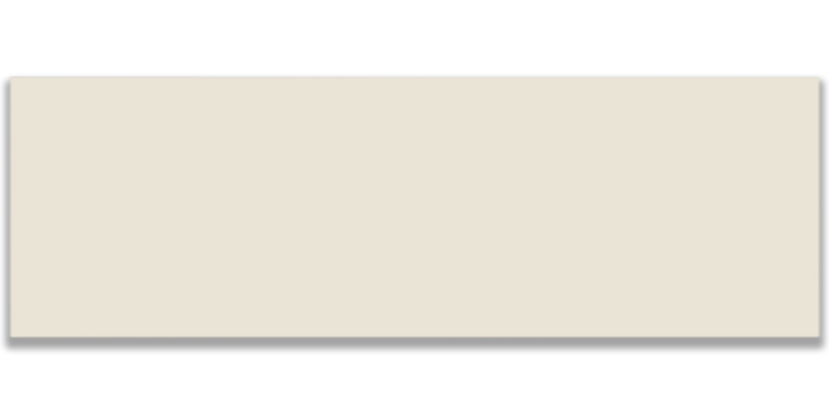 Flat 10x40 / 4”x16” Cream Matt wall tile