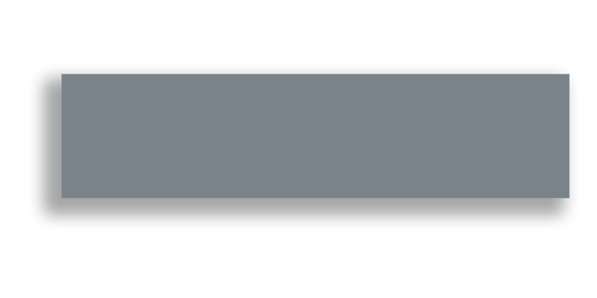 Flat 7,5x30 / 3"x12" Grey Glossy wall tile