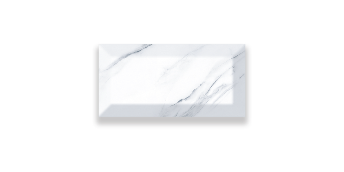 Carrara 10x20 / 4”x8” Metro Glossy wall tile
