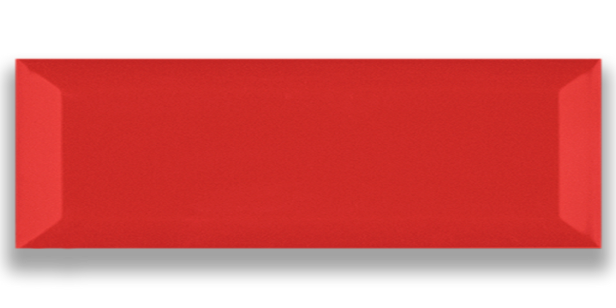 Metro 10x40 / 4”x16” Red Matt Duvar Karosu